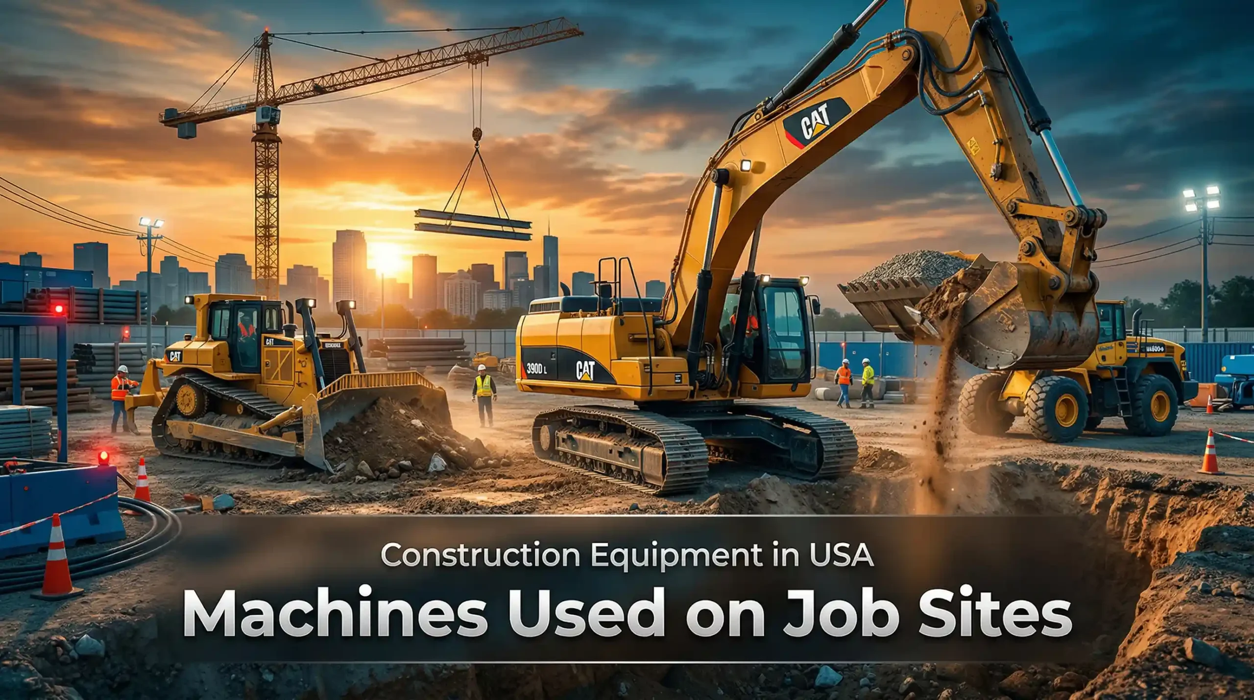 Construction Equipment Used in the USA Types, Top Brands, and Cost Breakdown